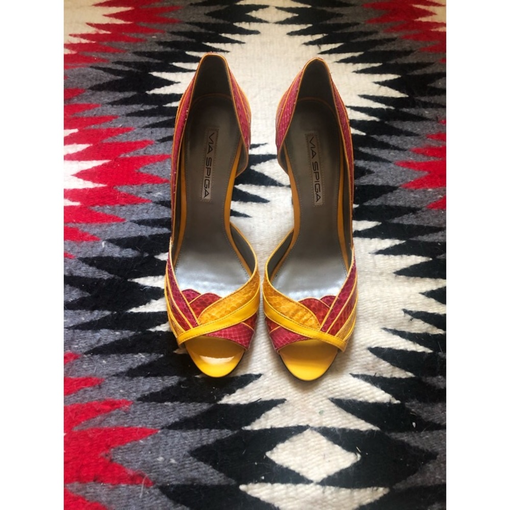 Color Block Heels
